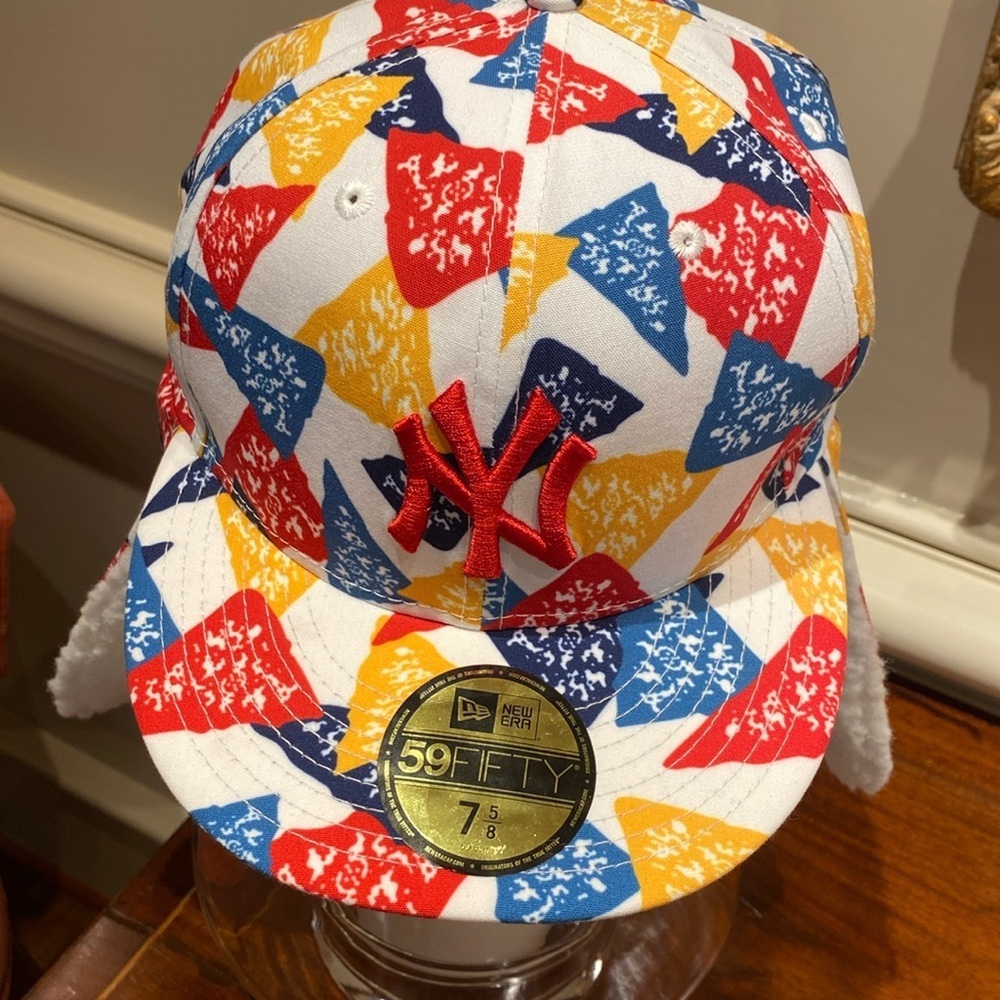 New York Yankees Dog Ear Hat Men 7 5/8 59Fifty New Era Fitted Cap